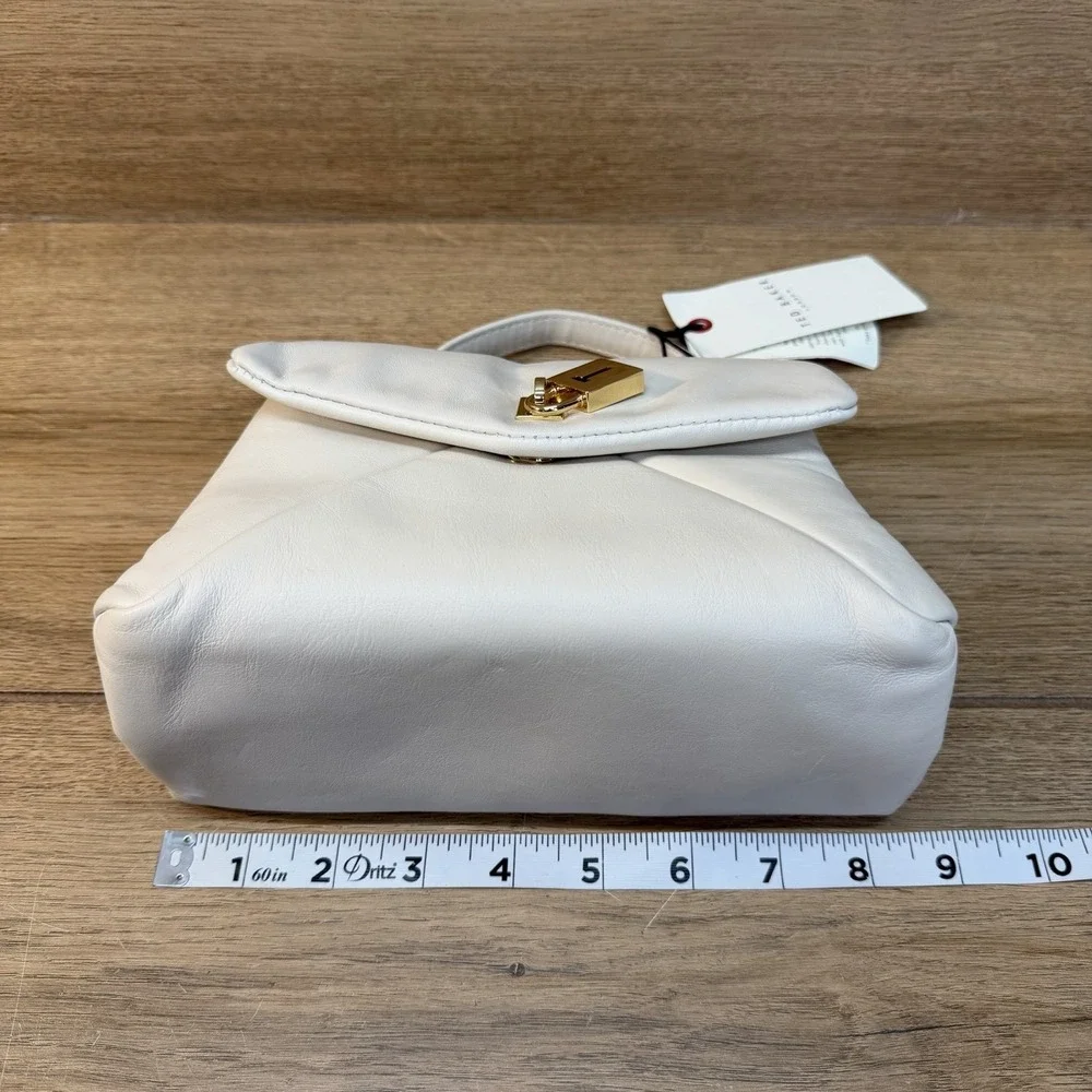 Ted Baker Poppy Small Satchel Crossbody - Cream with Gold Hardware NWT